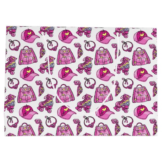 Schattigee roze cool meisje dingen groot cadeauzakje (Achterkant)