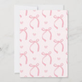 Schattigee Roze Coquette 13e Verjaardag Uitnodigin Kaart (Achterkant)