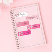 Schattigee Roze Coquette Bogen Luipaard print Kind Labels