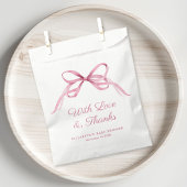 Schattigee Roze Coquette Bow Baby Meisje Douche Da Bedankzakje