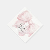 Schattigee Roze Coquette Bow Girl Baby shower Servet (Hoek)
