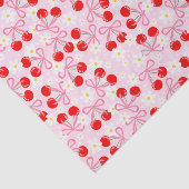 Schattigee Roze Coquette Cherry Flower Tissuepapier (Detail)