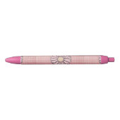 Schattigee Roze Crème Polka Dot Pen (Voorkant)