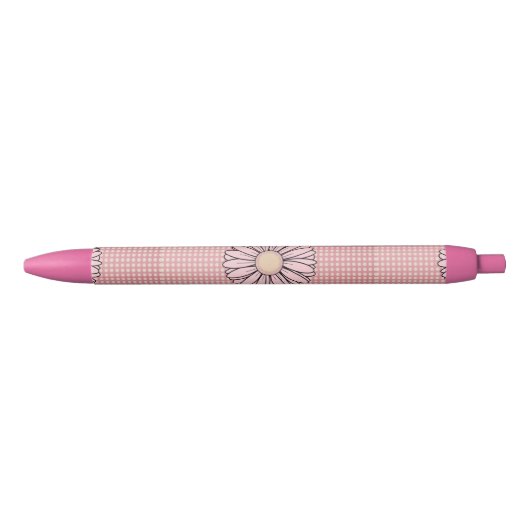 Schattigee Roze Crème Polka Dot Pen (Voorkant)