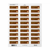 Schattigee roze cupcake bakkerij labels (Full Sheet)