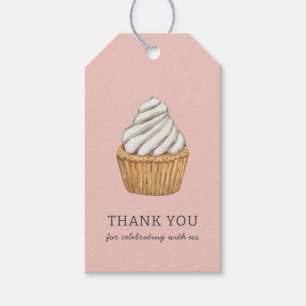 Schattigee Roze Cupcake Bedankt Cadeau Labels Cadeaulabel