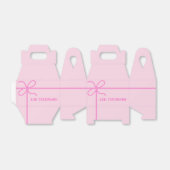 Schattigee Roze Custom Bedankdoosjes (Uitgevouwen)