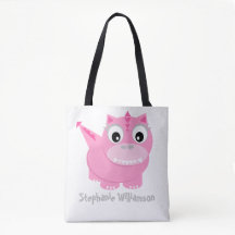 Schattigee roze Dino Kawaii Cartoon