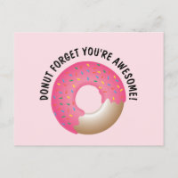 Schattigee Roze Donut vergeet dat je geweldige ben
