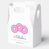 Schattigee Roze Donuts 2e Baby Sprinkle Shower Bedankdoosjes (Geopend)