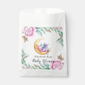 Schattigee Roze Draak en Peony Girl Baby shower Bedankzakje (Voorkant)