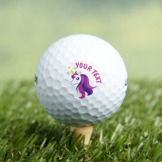 Schattigee Roze Eenhoorn Custom Print Golfballen v (Insitu Shirt)