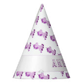 Schattigee Roze Eenhoorn Patroon Kids Verjaardag Feesthoedjes (Links)