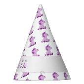 Schattigee Roze Eenhoorn Patroon Kids Verjaardag Feesthoedjes (Rechts)