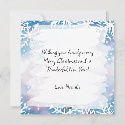 Schattigee Roze Elf | Vrolijk kerstfeest gepersona Feestdagenkaart (Achterkant)