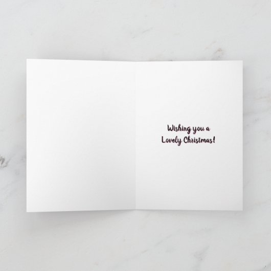 Schattigee Roze Elf | vrolijk kerstfeest Kaart (Binnen)