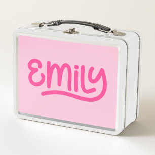 Schattigee roze Emily handschrift typografie