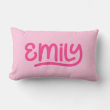 Schattigee roze Emily handschrift typografie