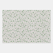 Schattigee roze en groene klavers Iers Baby shower Inpakpapier Vel (Voorkant 3)