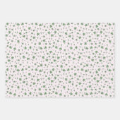 Schattigee roze en groene klavers Iers Baby shower Inpakpapier Vel (Voorkant 3)