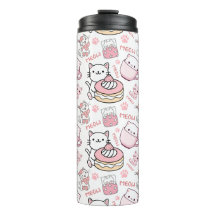 Schattigee roze en witte kat