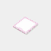 Schattigee roze en witte Koe Print Notes (Schuin)