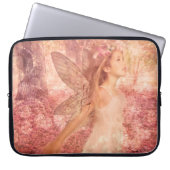 Schattigee Roze Fairy van Spring Fantasy Art Laptop Sleeve (Voorkant)