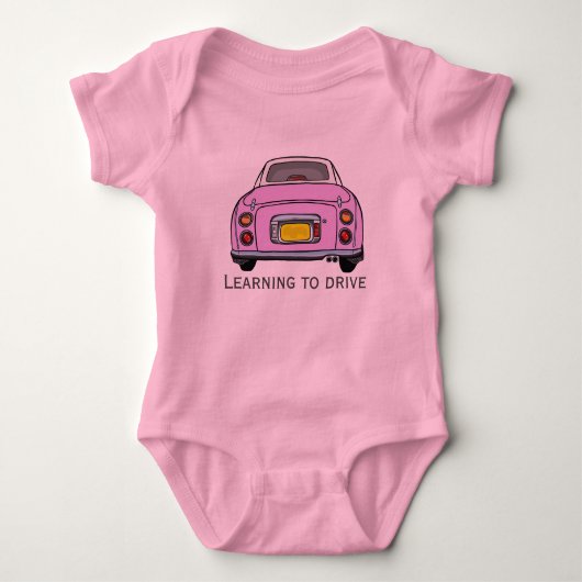 Schattigee Roze Figaro Car Figarations Baby Bodysu Romper (Voorkant)