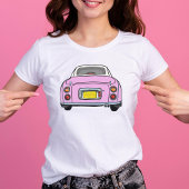Schattigee Roze Figaro Car Figarations Graphic T-shirt