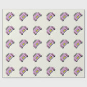 Schattigee Roze Figaro Car Figarations Inpakpapier (Vlak)