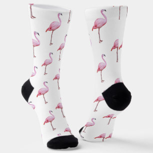 Schattigee Roze Flamingo Tropische Girly Sokken