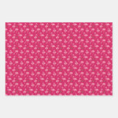 Schattigee roze flamingo's kudde kampvuur vakantie inpakpapier vel (Voorkant 2)