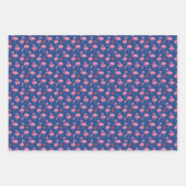 Schattigee roze flamingo's kudde kampvuur vakantie inpakpapier vel (Voorkant)