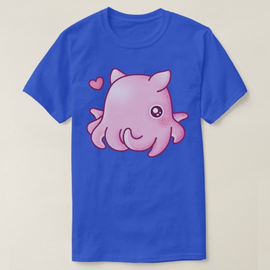 Schattigee roze flapjack octopus t-shirt (Design voorkant)