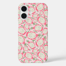 Schattigee roze fruitdraak iPhone 16 hoesje