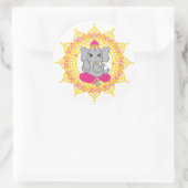 Schattigee roze ganesha sticker (Tas)