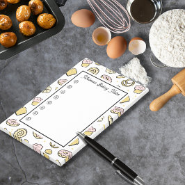 Schattigee Roze Geel Sweet Baking Treats Doodle Post-it® Notes