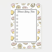 Schattigee Roze Geel Sweet Baking Treats Doodle Post-it® Notes (Voorkant)