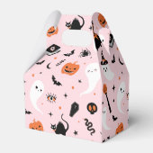 Schattigee Roze Geest Halloween Baby shower Dank u Bedankdoosjes (Achterkant)