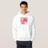 Schattigee Roze Geest: Knuffel Mij! :( (man witte Hoodie (Voorkant volledig)
