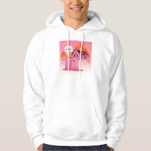 Schattigee Roze Geest: Knuffel Mij! :( (man witte Hoodie