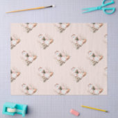 Schattigee Roze Geest met Rozen Kinder Halloween Tissuepapier (Craft)