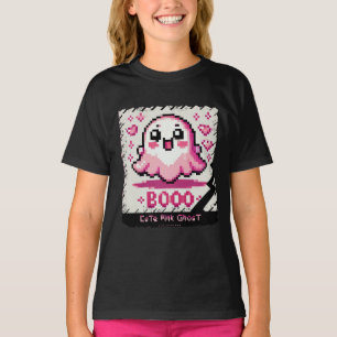 Schattigee Roze Geest: Sweet and Spooky -kinder me T-shirt