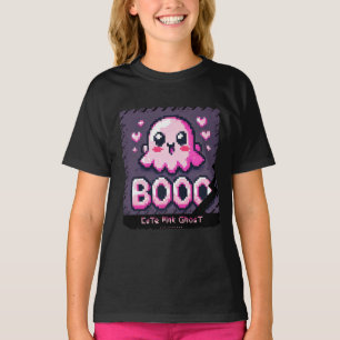 Schattigee Roze Geest: Sweet and Spooky -kinder me T-shirt