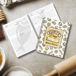 Schattigee Roze Gele Keuken Dagboek Baking Edition Notitieboek