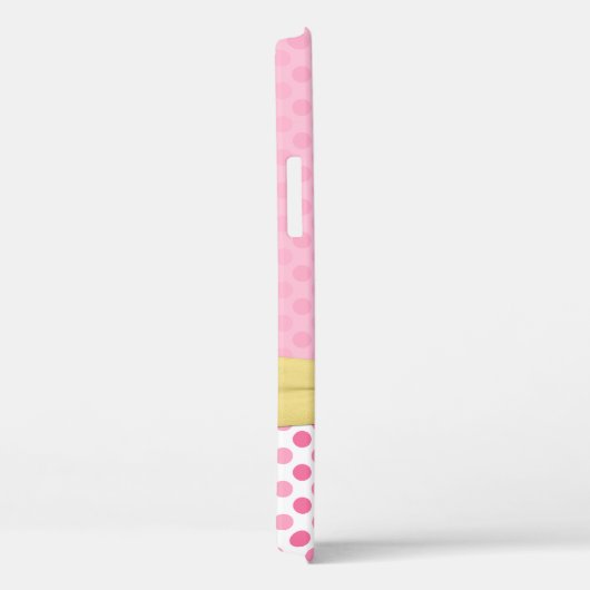 Schattigee Roze Gerbera Daisy Polka Dot Case-Mate iPhone Case (Achterkant / Rechts)