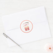 Schattigee Roze Gift Mama Sticker voor Moederdag (Envelop)