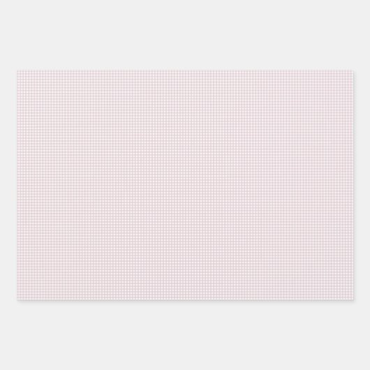 Schattigee roze gingham eenvoudige klassieke plaid inpakpapier vel (Voorkant 3)