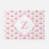 Schattigee Roze Gingham Pattern Waterverf Cherry Deurmat (Voorkant)