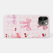 Schattigee roze girly coquette bogen Case-Mate iPhone case (Achterkant (horizontaal))